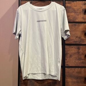 Muted Green “FREEDOM” Tee - Medium